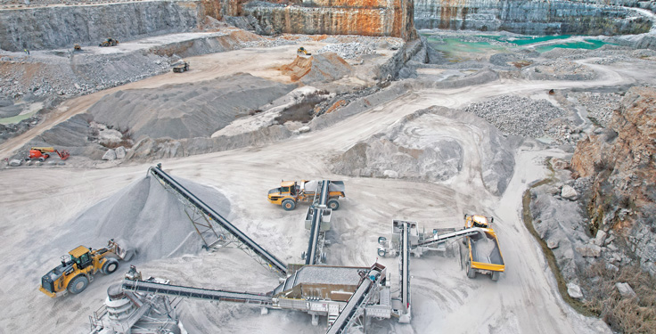 The Ozark Quarry, located in the Springfield, Missouri, area, is one of 12 quarries that makes up Capital Materials, now part of Capital Aggregates. Photo: Capital Aggregates